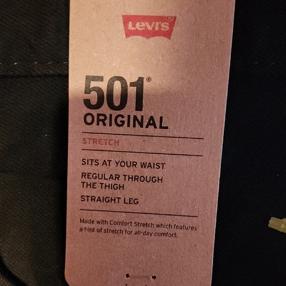 Levi's Men's Relaxed Black Jeans - Picture 2 of 8